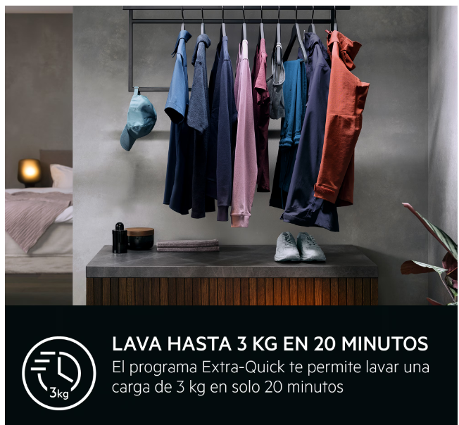 AEG Lavadora LFSR7304L2B 11kg ProSteam® 1400rpm Blanco Clase A - Imagen 5