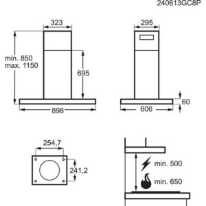 aeg-campana-integrable-gi87d91cb-90-cm-acero-inox-3-velocidades-motor-ecosilence-clase-c