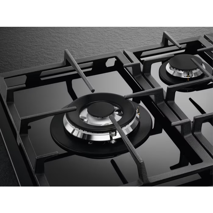 AEG Encimera HKB75820NB de Gas Negra 80 cm 5 Zonas Hob2Hood PowerBoost - Imagen 2
