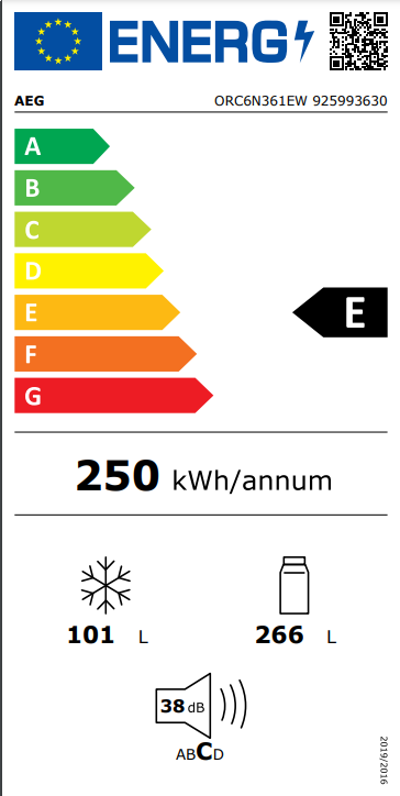 AEG Frigorífico Combi ORC6N361EW 201cm TwinTech® Total No Frost Blanco Clase E - Imagen 5