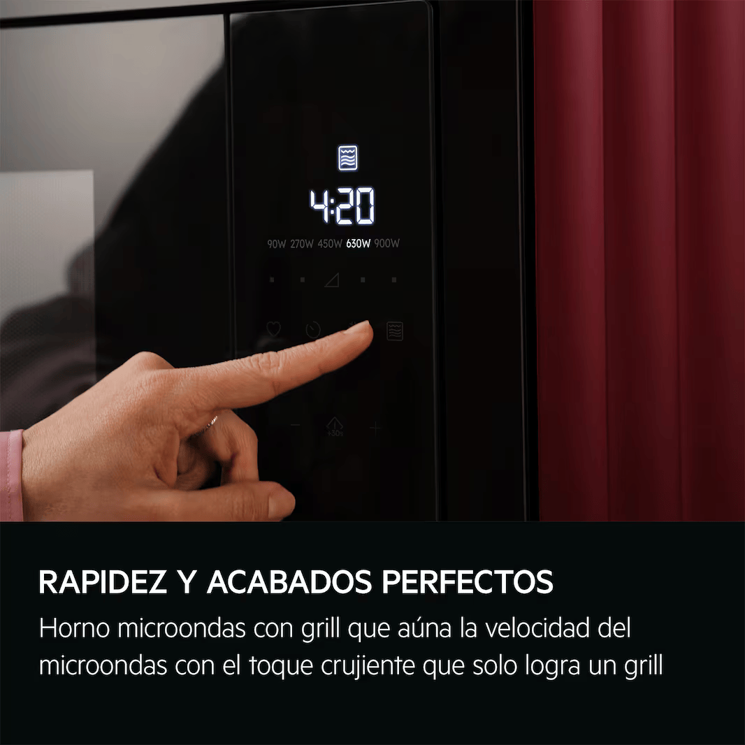 AEG HORNO-MICROONDAS OS5MG20EB INTEGRABLE NEGRO 20L - Imagen 3