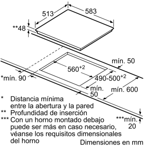 Balay 3EB720XR hobs Negro Integrado Cerámico 4 zona(s) - Imagen 2