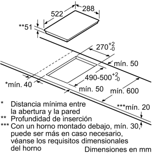 Balay 3EB930LQ hobs Negro Integrado Con placa de inducción 2 zona(s) - Imagen 2