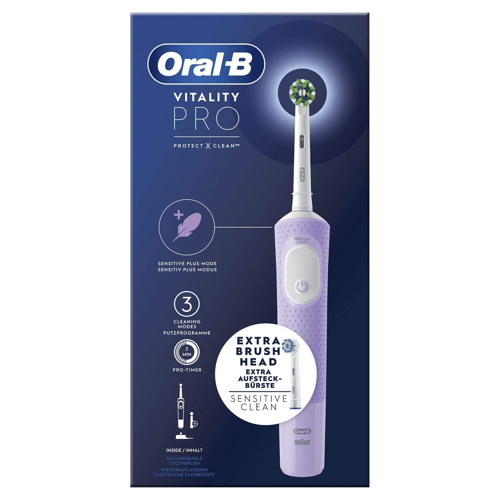 BRAUN CEPILLO DENTAL D103.423.3 VITALITY PRO MORADO. - Imagen 2