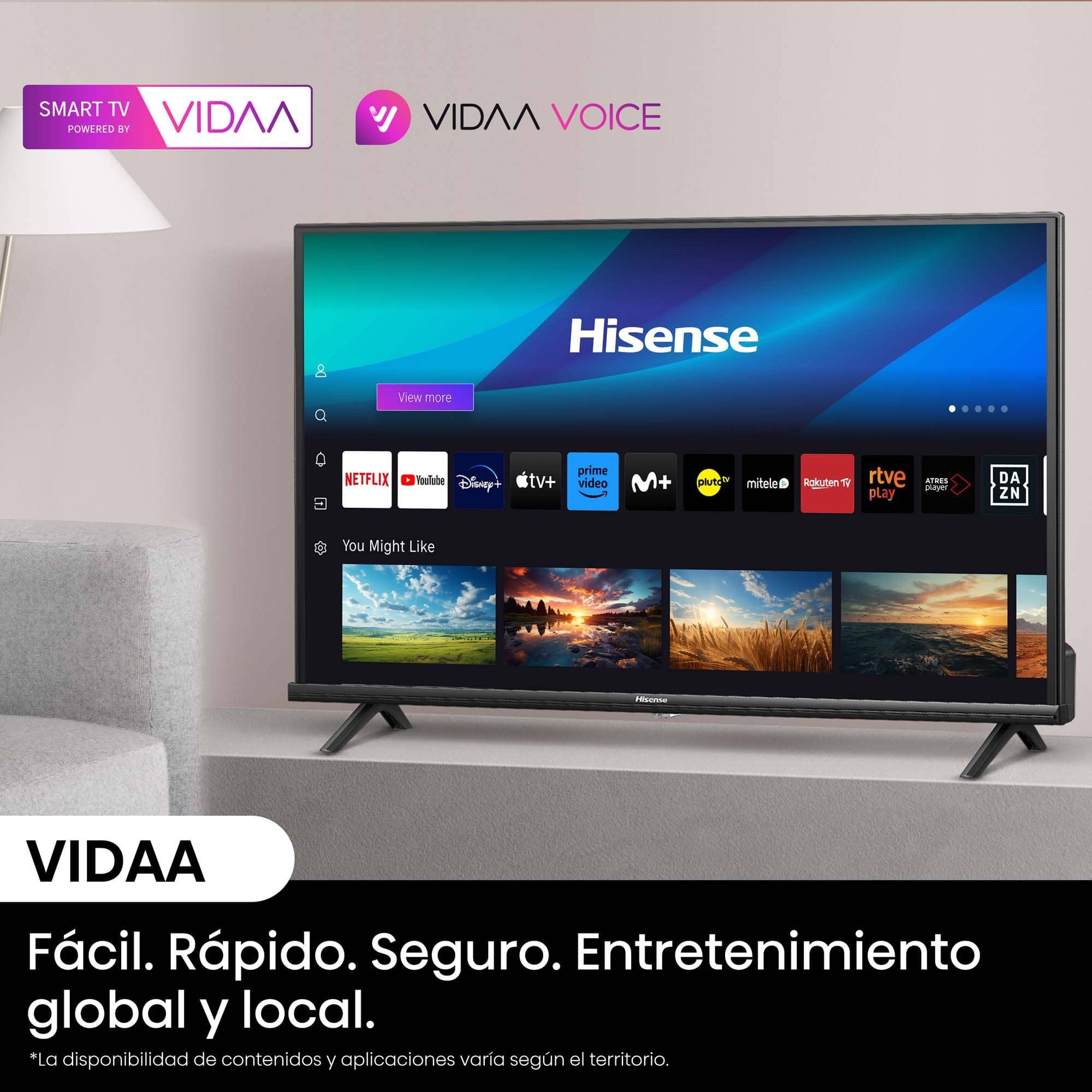 HISENSE LED 40' 40A4N FULL HD SMART TV VIDAA - Imagen 4