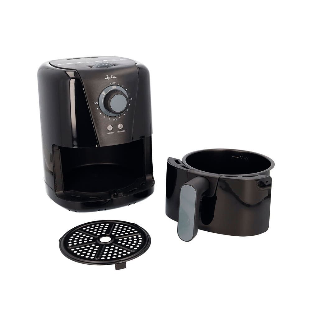 JATA JEFR1221 freidora Sencillo 1,5 L 1000 W Freidora de aire caliente Negro - Imagen 2