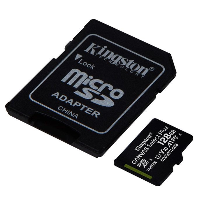 KINGSTON TARJETA MICRO SD SDCS2/128GB CLASE 10 con adaptador - Imagen 2