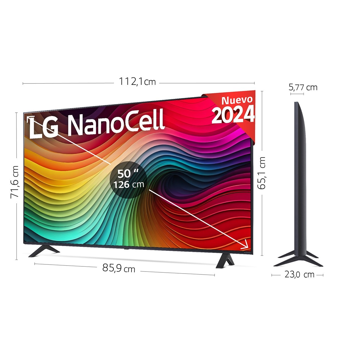 LG LED 50' 50NANO81T6A 4K SMART TV WEBOS24 IA A5 Gen7 HDR10 - Imagen 2