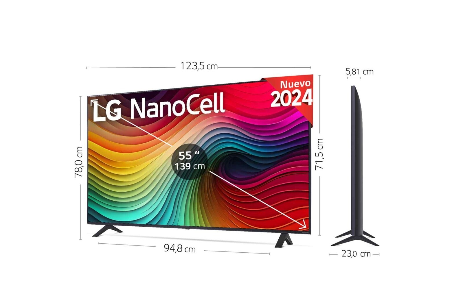LG LED 55' 55NANO81T6A 4K SMART TV HDR10 PRO G - Imagen 3