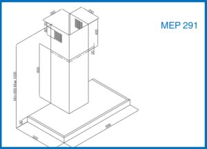 meireles-campana-decorativa-mep291r-90cm-roja-560m3-h-clase-c