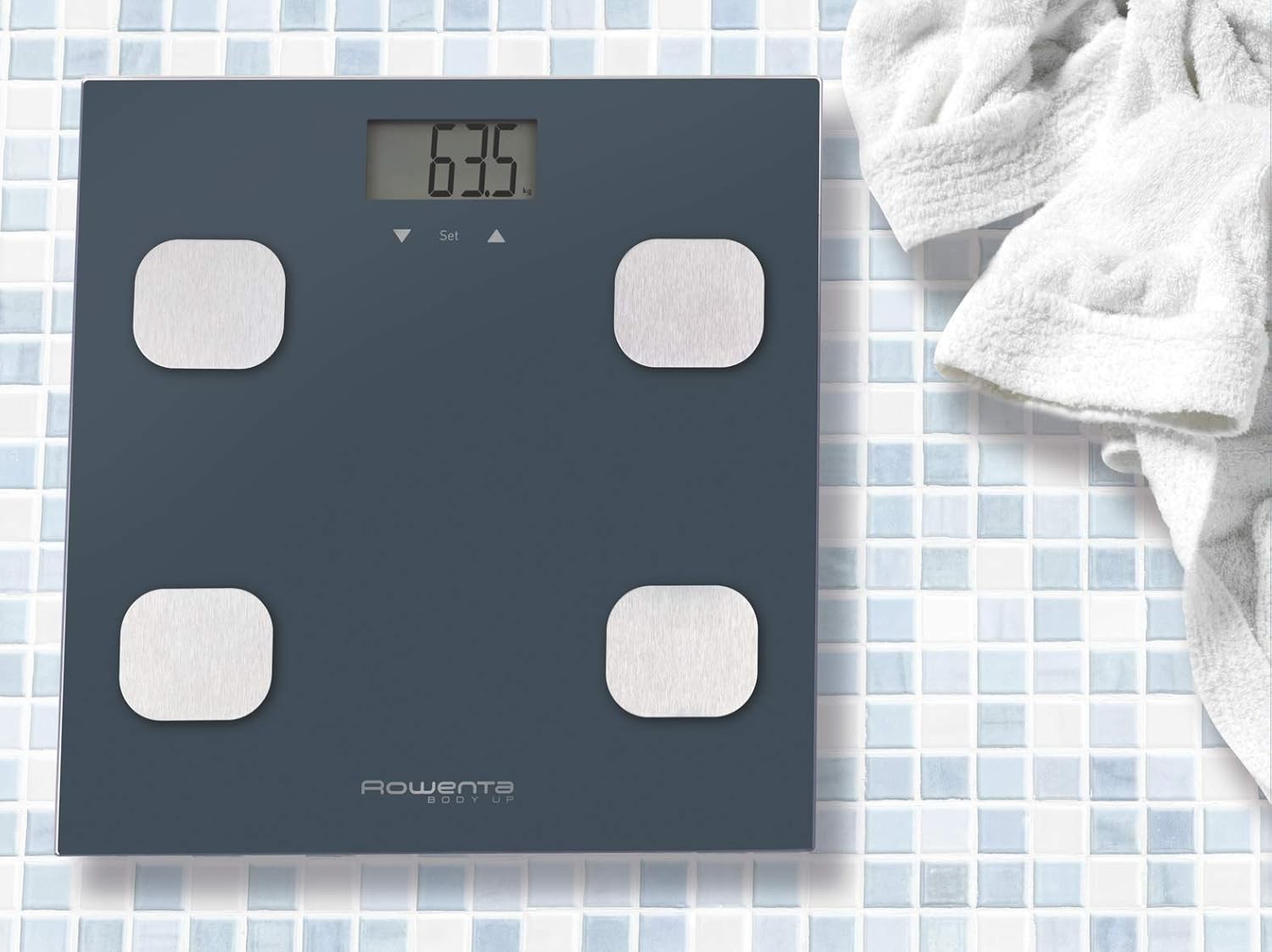ROWENTA BASCULA BAÑO BR-2520 ANALIZADOR CORPORAL GRIS - Imagen 8